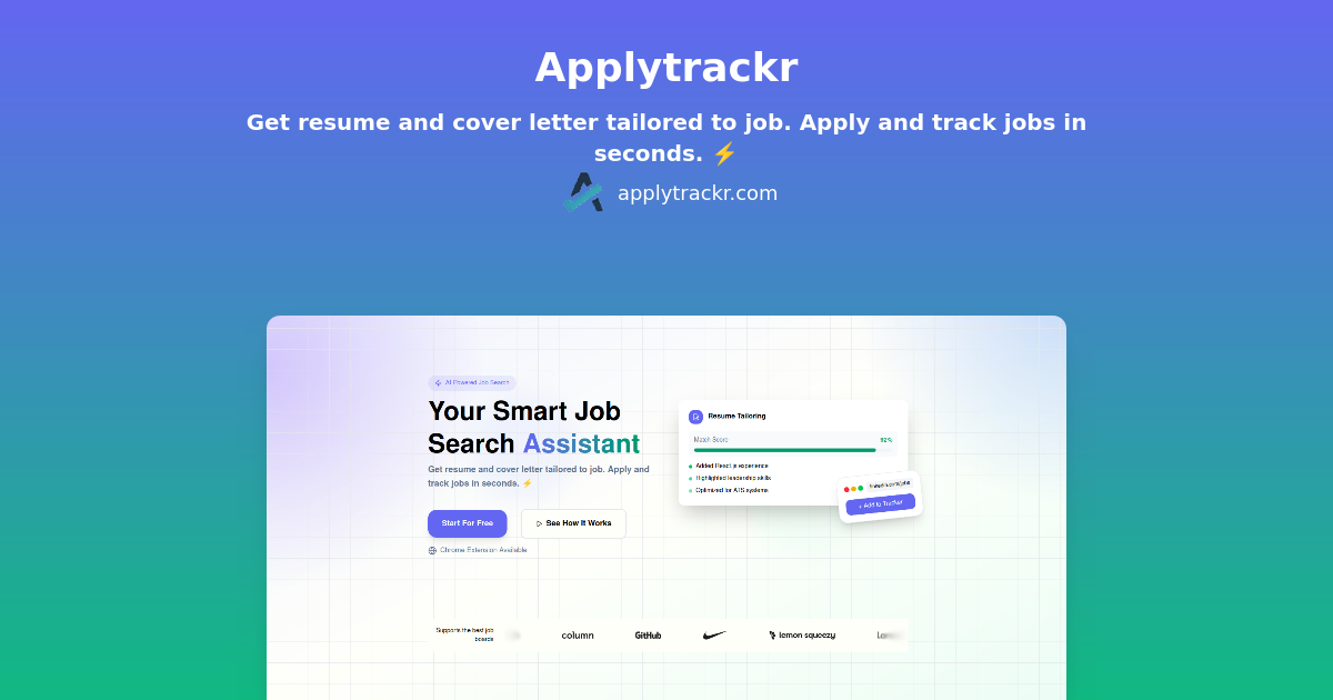 Applytrackr screenshot 1